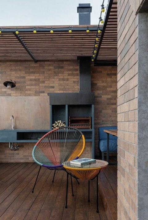 BIZZOTTO krzesło ogrodowe PARKER wielokolorowe