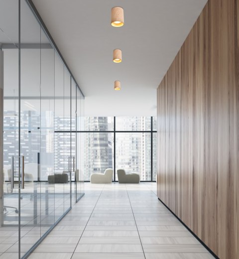 TUBA LAMPA SUFITOWA 1X15W GU10 7,9/10 DREWNIANY