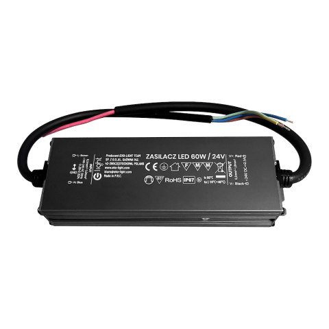 ZASILACZ LED 60W IP67 24V ZASILACZ LED 60W IP67 24V