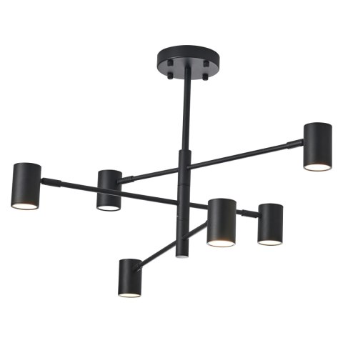 Lampa Sufitowa Noe 6xGU10 czarna PLC0102-BK Lampa Sufitowa Noe 6xGU10 czarna PLC0102-BK
