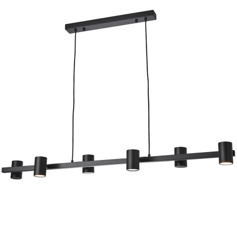 Lampa Wisząca Noe Long 6xGU10 czarna PL0111-BK Lampa Wisząca Noe Long 6xGU10 czarna PL0111-BK