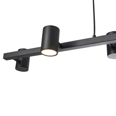 Lampa Wisząca Noe Long 6xGU10 czarna PL0111-BK Lampa Wisząca Noe Long 6xGU10 czarna PL0111-BK
