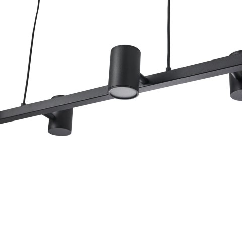 Lampa Wisząca Noe Long 6xGU10 czarna PL0111-BK Lampa Wisząca Noe Long 6xGU10 czarna PL0111-BK