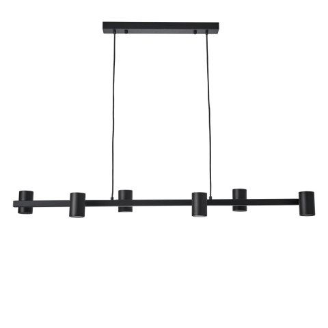 Lampa Wisząca Noe Long 6xGU10 czarna PL0111-BK Lampa Wisząca Noe Long 6xGU10 czarna PL0111-BK
