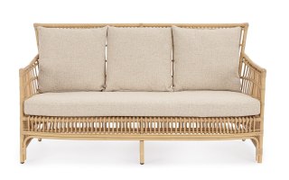 BIZZOTTO sofa 3-osobowa ogrodowa ADELMA naturalna