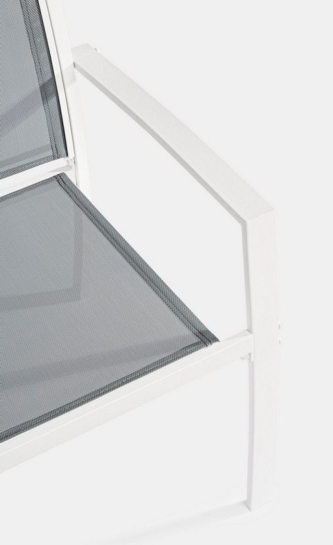 BIZZOTTO zestaw ogrodowy AURI biały / szary