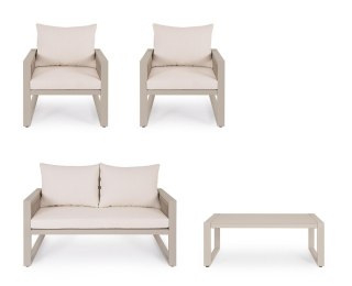 BIZZOTTO zestaw ogrodowy CAPTIVA beżowy