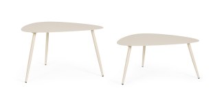 BIZZOTTO zestaw stolików ogrodowych YVONNE beżowy