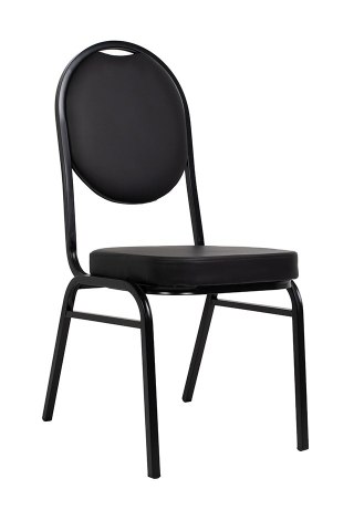 Krzesło bankietowe / konferencyjne HEBE czarne