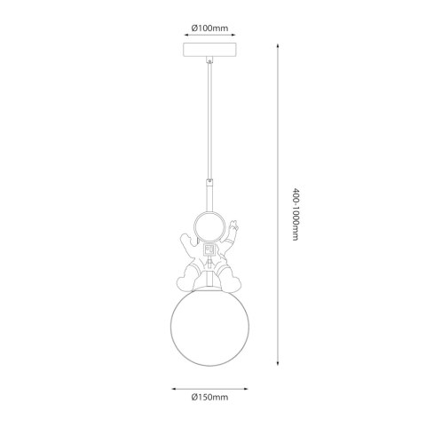 Lampa wisząca Astronauta Lampa wisząca Astronauta