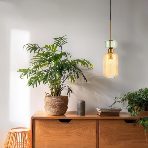 Lampa wisząca MOLLY AMBER 1xE14