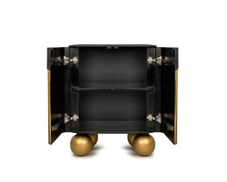 MaMaison komoda ORGANIC SHORT czarna / złota / drewno