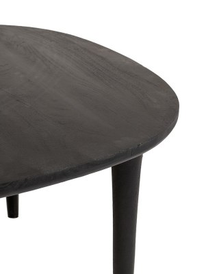 MaMaison stół jadalniany LAMINAR 120 czarny / drewno