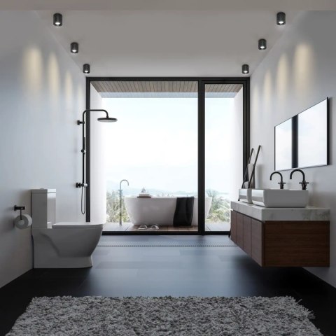 Tubka Luna 1xGU10 czarna IP65 CL0103-BK Tubka Luna 1xGU10 czarna IP65 CL0103-BK