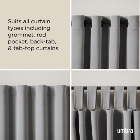 UMBRA karnisz TWILIGHT 76 - 213 cm czarny mat