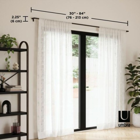 UMBRA karnisz TWILIGHT 76 - 213 cm czarny mat