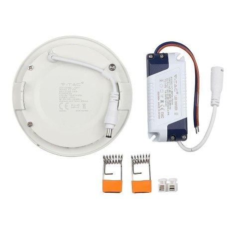 Panel LED V-TAC Premium Downlight 6W Okrągły fi120 VT-607 2700K 490lm Panel LED V-TAC Premium Downlight 6W Okrągły fi120 VT-607 2700K 490lm