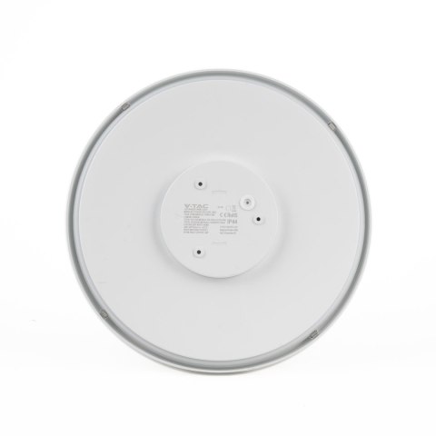 Plafon V-TAC 18W LED Okrągły IP44 Czujnik Ruchu Mikrofalowy 23cm Biały VT-8618S-W-RD 3000K 1800lm