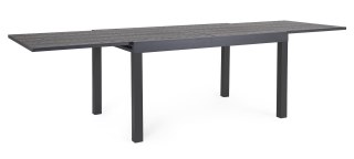 BIZZOTTO stół ogrodowy CLIV 135-270 czarny / rozkładany