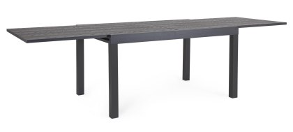 BIZZOTTO stół ogrodowy CLIV 135-270 czarny / rozkładany