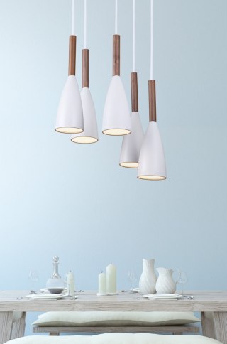MAXLIGHT P0147 LAMPA WISZĄCA SOFT 5 BIAŁA