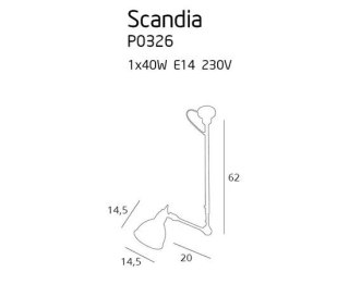 MAXLIGHT P0326 LAMPA WISZĄCA SCANDIA