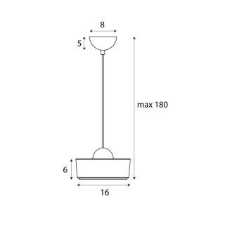 MAXLIGHT P0542 LAMPA WISZĄCA LIPARI I