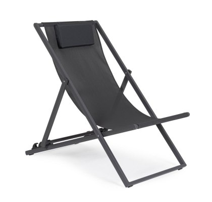 BIZZOTTO leżak ogrodowy składany TAYLOR szary
