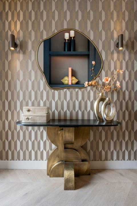 RICHMOND świecznik CAYA S czarno-złoty