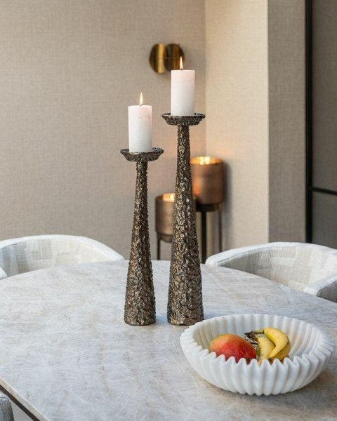 RICHMOND świecznik MOAN L szczotkowane złoto