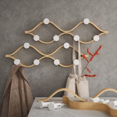 UMBRA wieszak MONTAGE 6 biały / naturalny