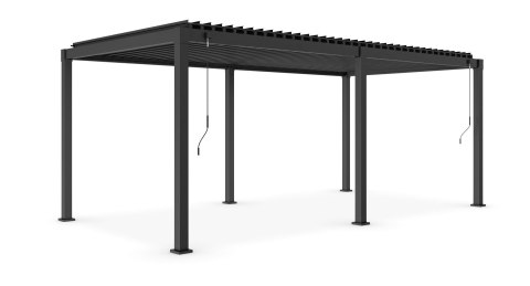 BIZZOTTO pergola ogrodowa GARDA 3x6 szara