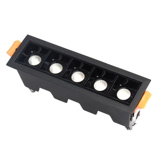 Lampa liniowa Led podtynkowa 10W 3000K czarna JDL-5T