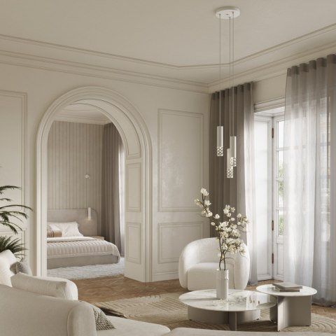 Lampa wisząca LIRO 3P biały