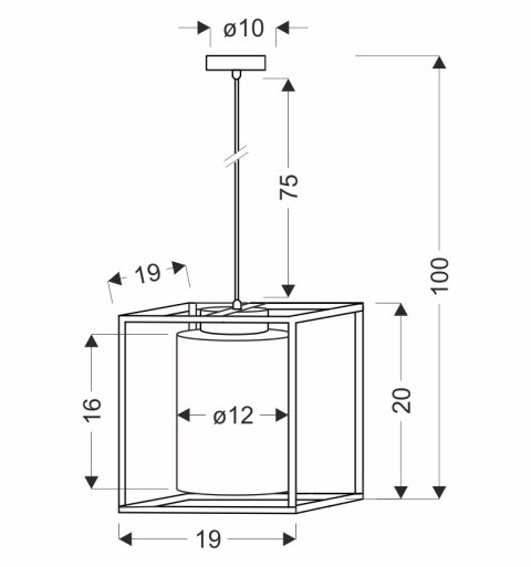 Lampa wisząca LURI 1x40W E27 czarna ze złotym kloszem, nowoczesna lampa sufitowa do salonu, kuchni lub jadalni, elegancki minima