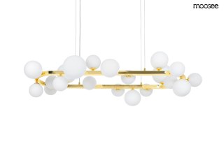 MOOSEE lampa wisząca ALURE OVAL 120 złota/mleczna