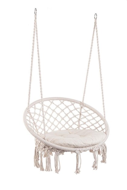 BIZZOTTO fotel wiszący ogrodowy JAVIER biały