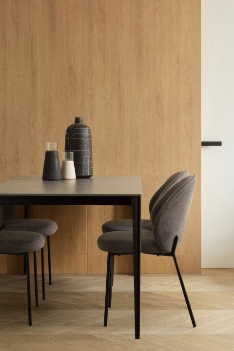 BIZZOTTO stół jadalniany REIJA 180 czarny / szary