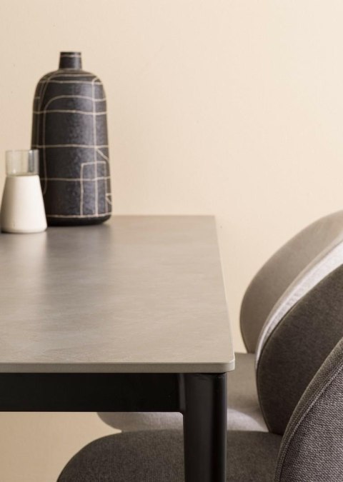 BIZZOTTO stół jadalniany REIJA 180 czarny / szary