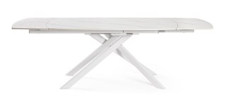BIZZOTTO stół ogrodowy JOAKIM 160-240 biały / rozkładany