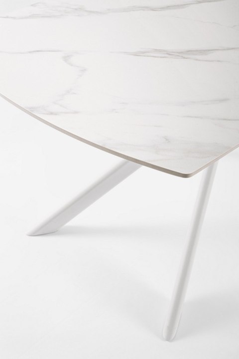 BIZZOTTO stół ogrodowy JOAKIM 160-240 biały / rozkładany