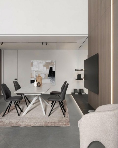 BIZZOTTO stół ogrodowy JOAKIM 160-240 biały / rozkładany