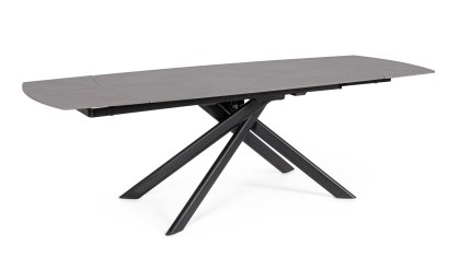 BIZZOTTO stół ogrodowy JOAKIM 160-240 czarny / rozkładany