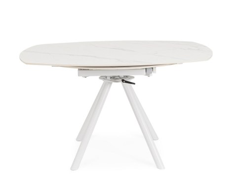 BIZZOTTO stół ogrodowy RAUNI 87-135 biały / rozkładany