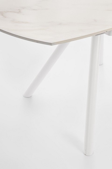 BIZZOTTO stół ogrodowy RAUNI 87-135 biały / rozkładany