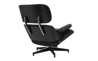 Fotel LOUNGE HM czarny / czarny jesion