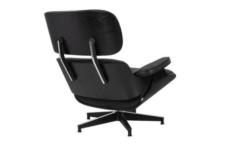 Fotel LOUNGE HM czarny / czarny jesion