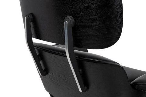 Fotel LOUNGE HM czarny / czarny jesion