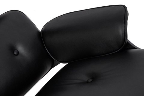 Fotel LOUNGE HM czarny / czarny jesion