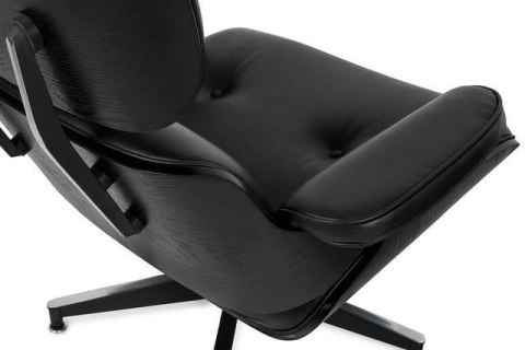 Fotel LOUNGE HM czarny / czarny jesion